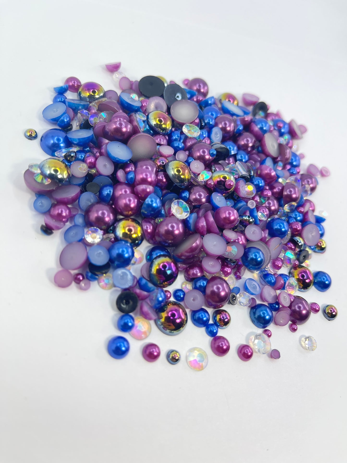 Luna Flat Back Pearl/ Rhinestone Mix 50g