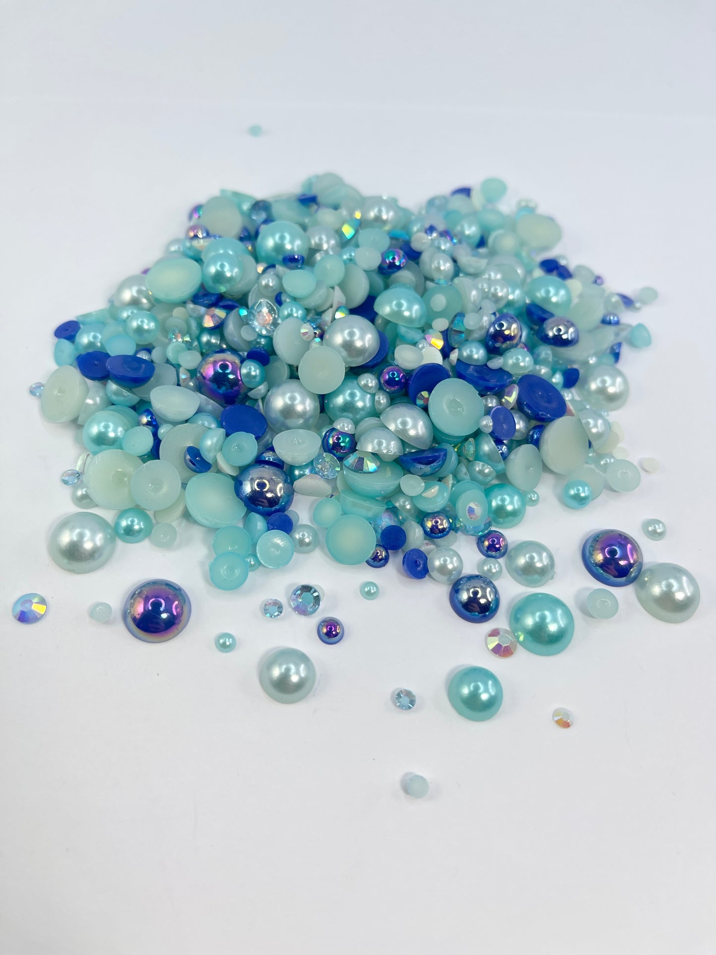 Stitch Flat Back Pearl/ Rhinestone Mix 50g