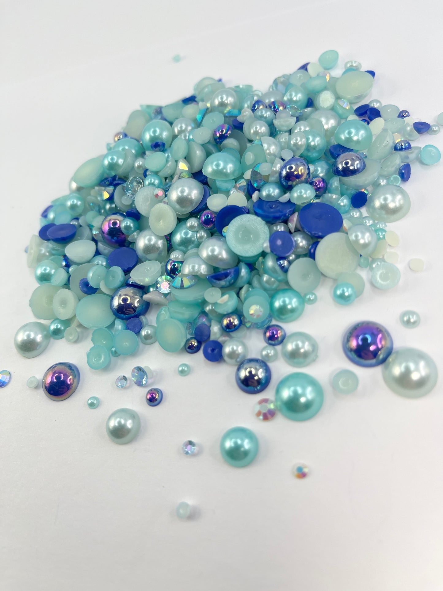 Stitch Flat Back Pearl/ Rhinestone Mix 50g