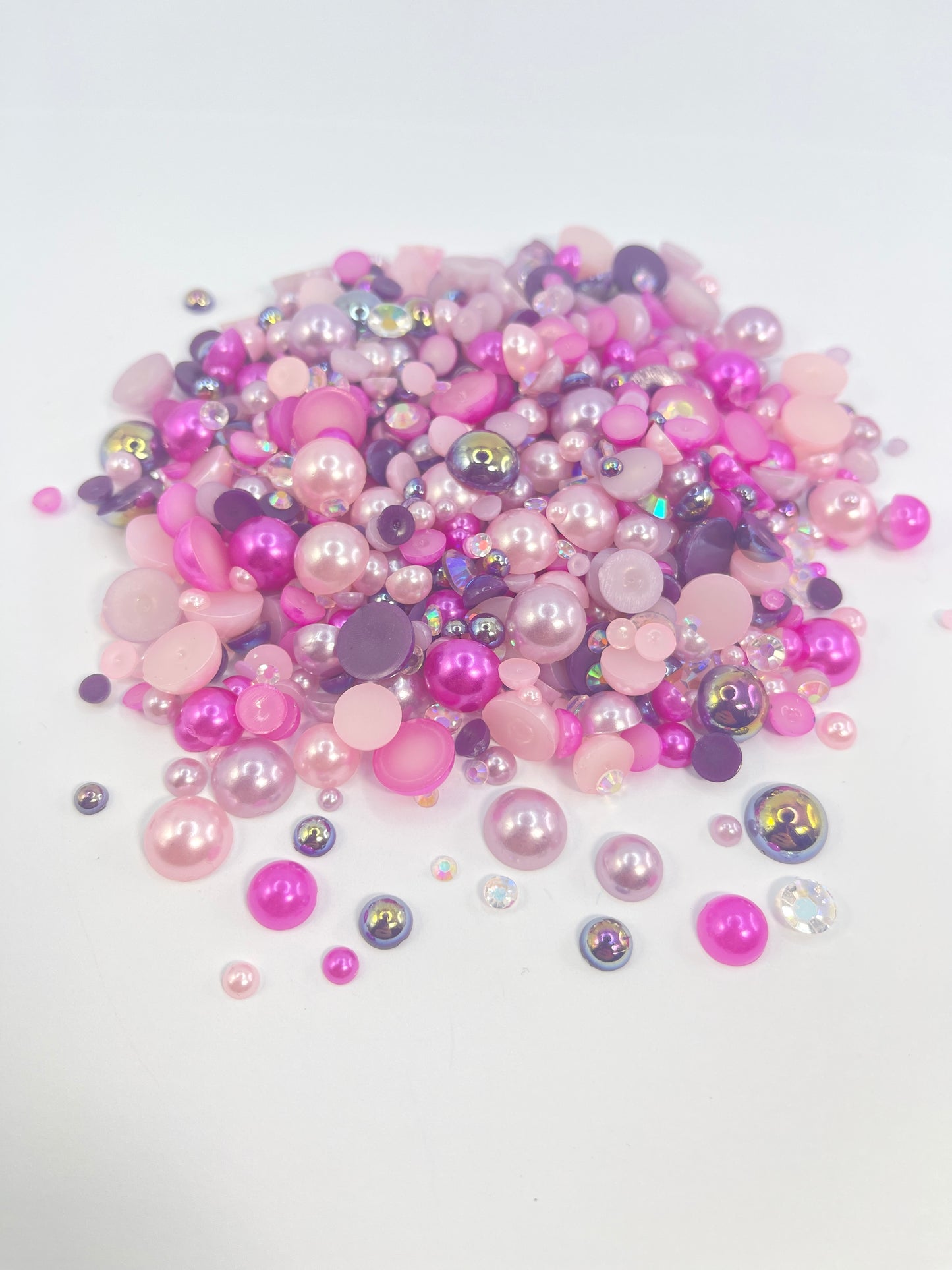 Cheshire Flat Back Pearl/ Rhinestone Mix 50g