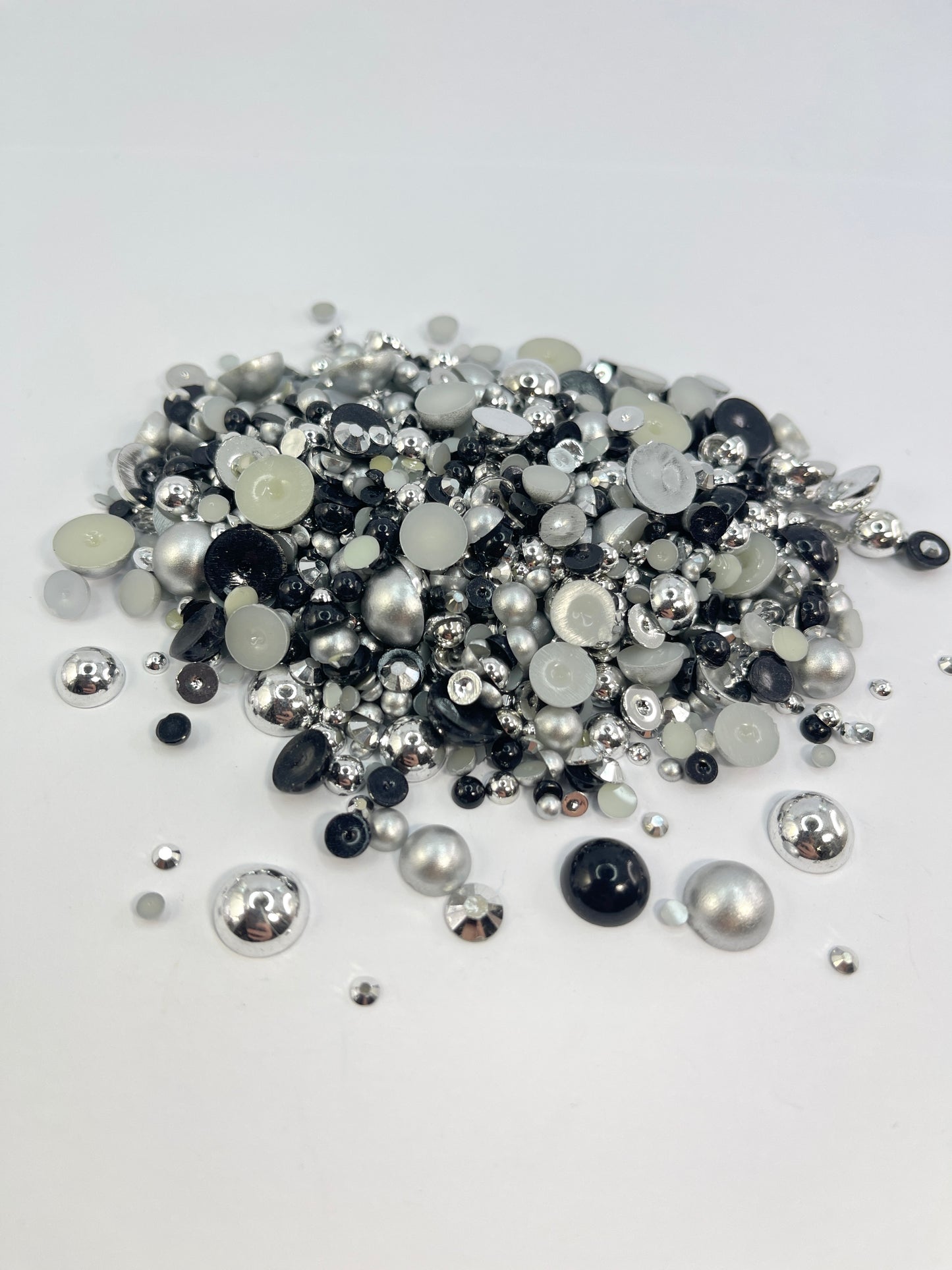 Cappucino Flat Back Pearl/ Rhinestone Mix 50g