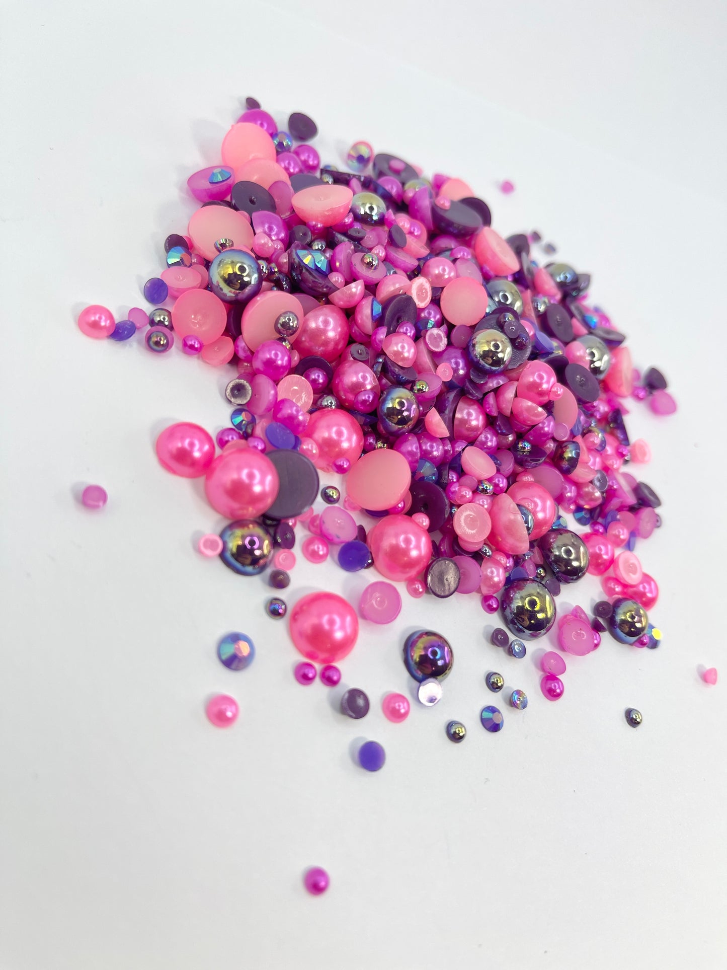Hubba Bubba Flat Back Pearl/ Rhinestone Mix 50g