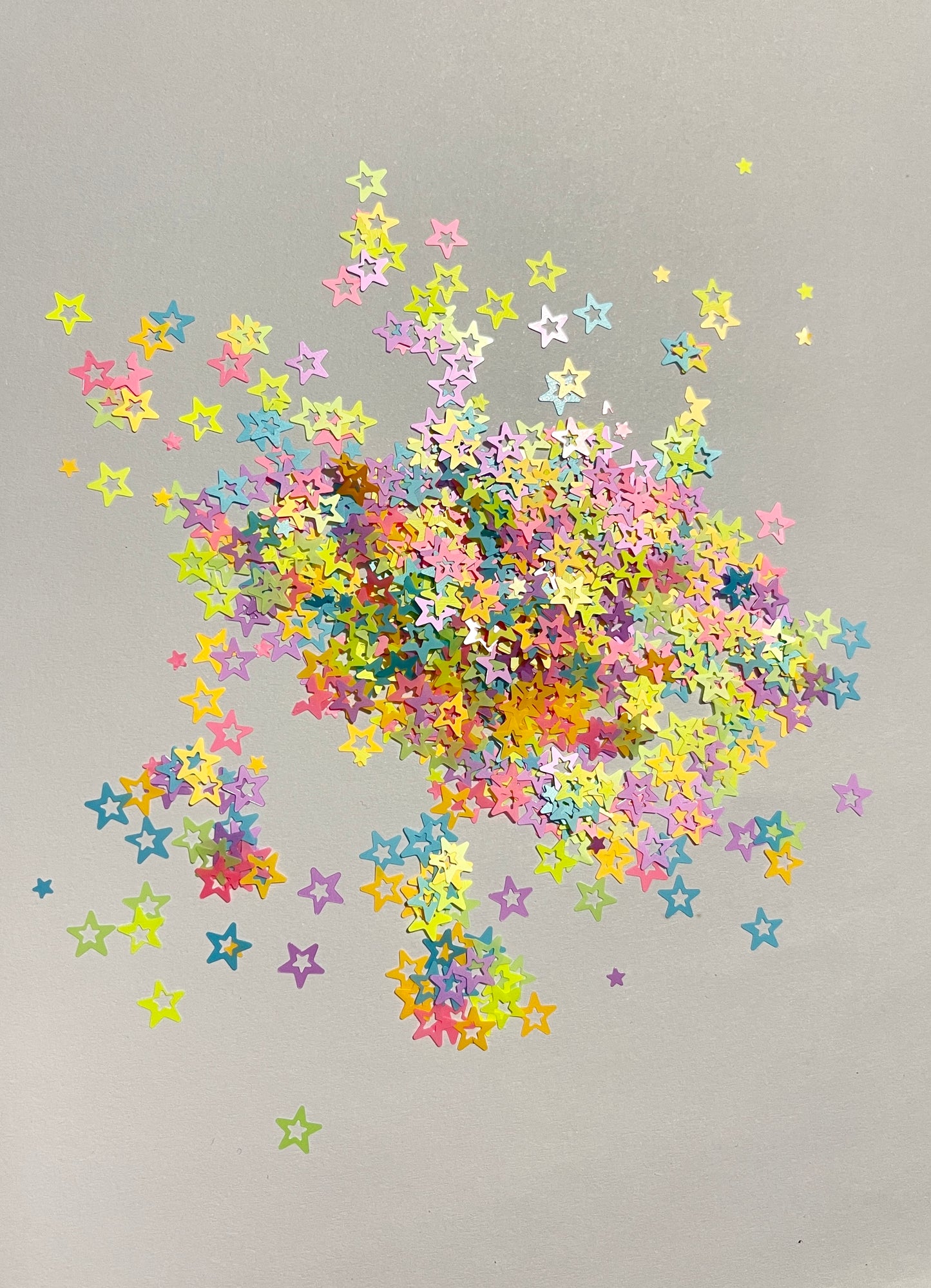 Fluro Stars Glitter