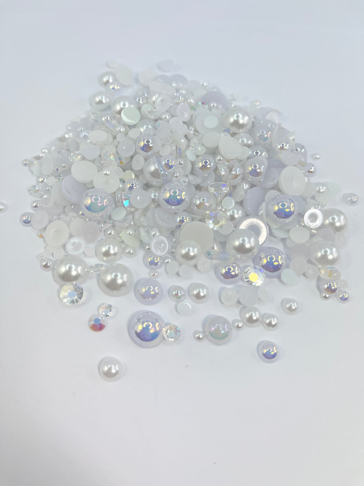 Duchess Flat Back Pearl/ Rhinestone Mix 50g