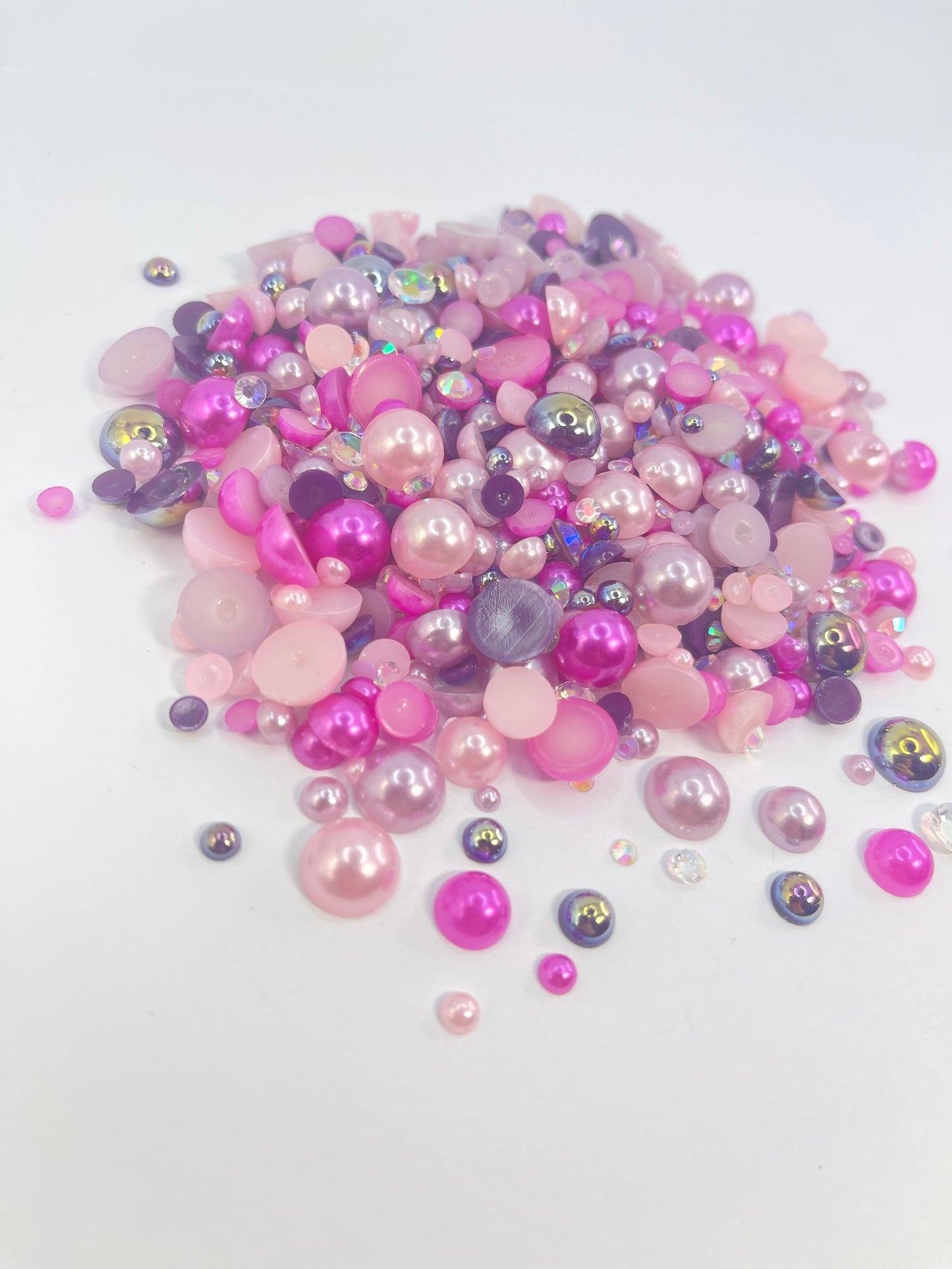 Cheshire Flat Back Pearl/ Rhinestone Mix 50g