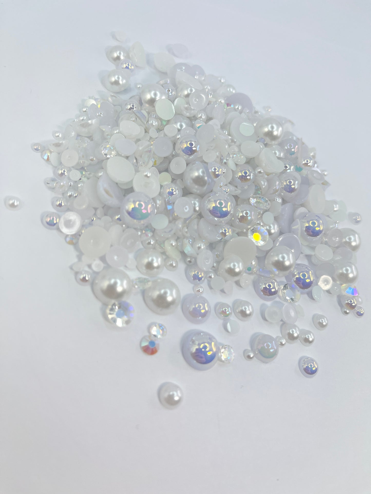 Duchess Flat Back Pearl/ Rhinestone Mix 50g