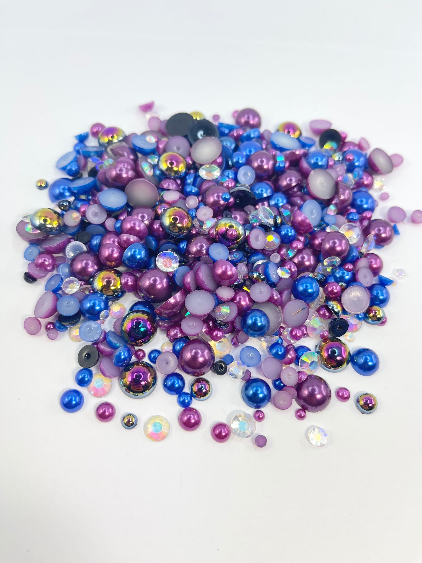 Luna Flat Back Pearl/ Rhinestone Mix 50g
