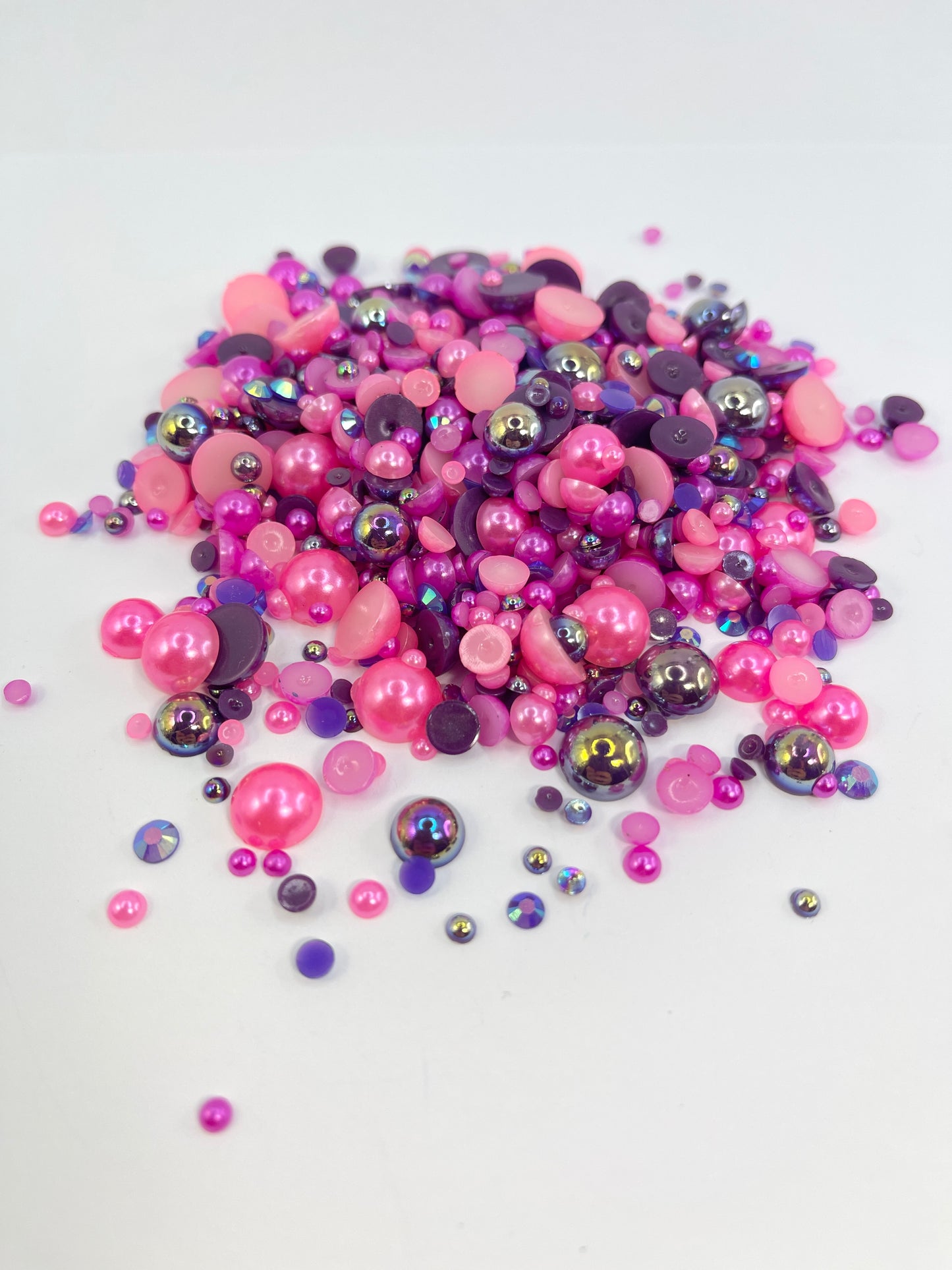 Hubba Bubba Flat Back Pearl/ Rhinestone Mix 50g