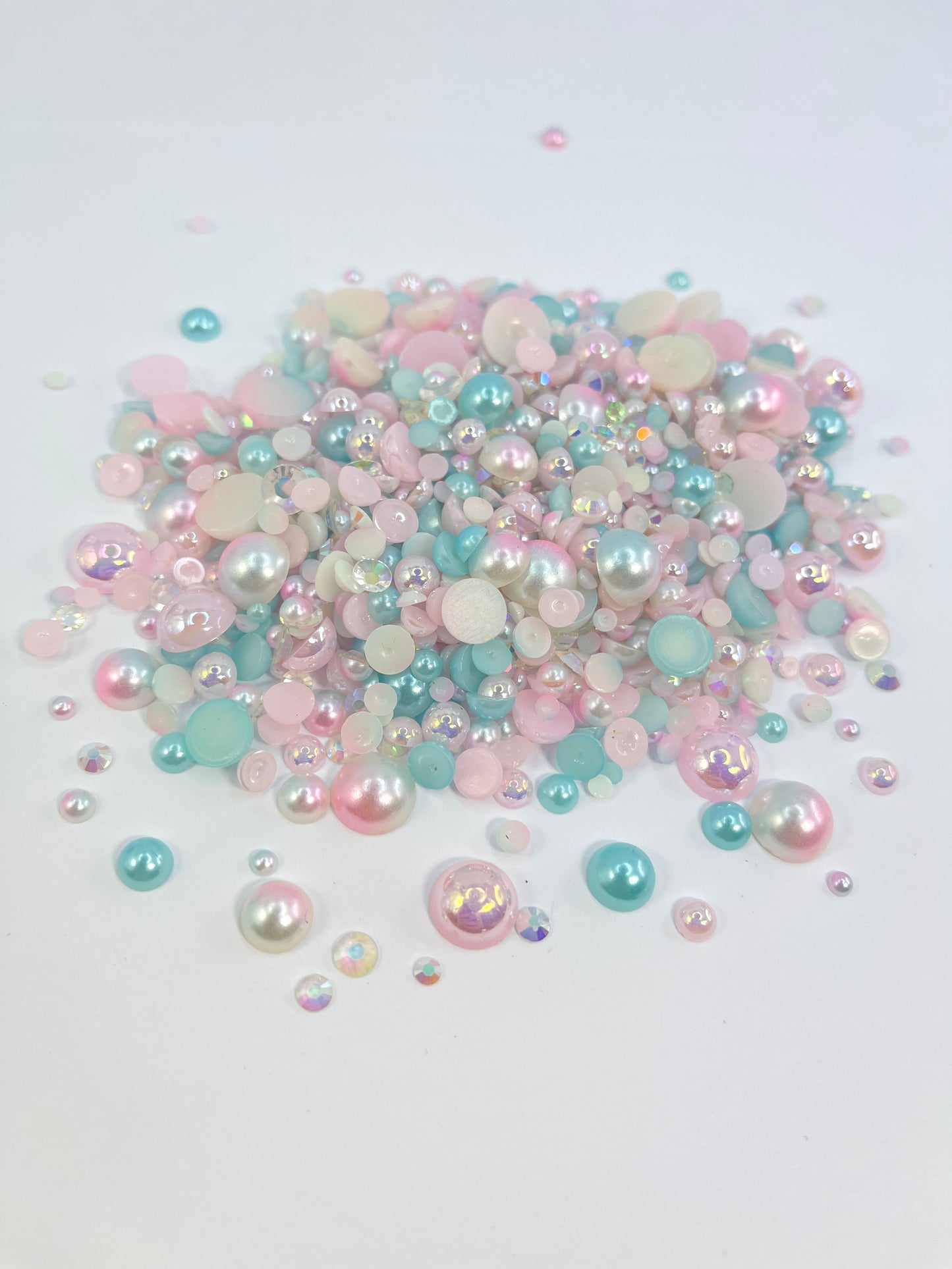 Fantasy Flat Back Pearl/ Rhinestone Mix 50g