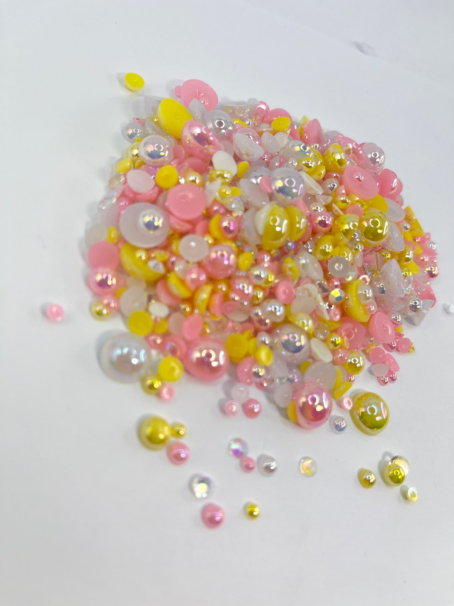 Dee Dee Flat Back Pearl/ Rhinestone Mix 50g
