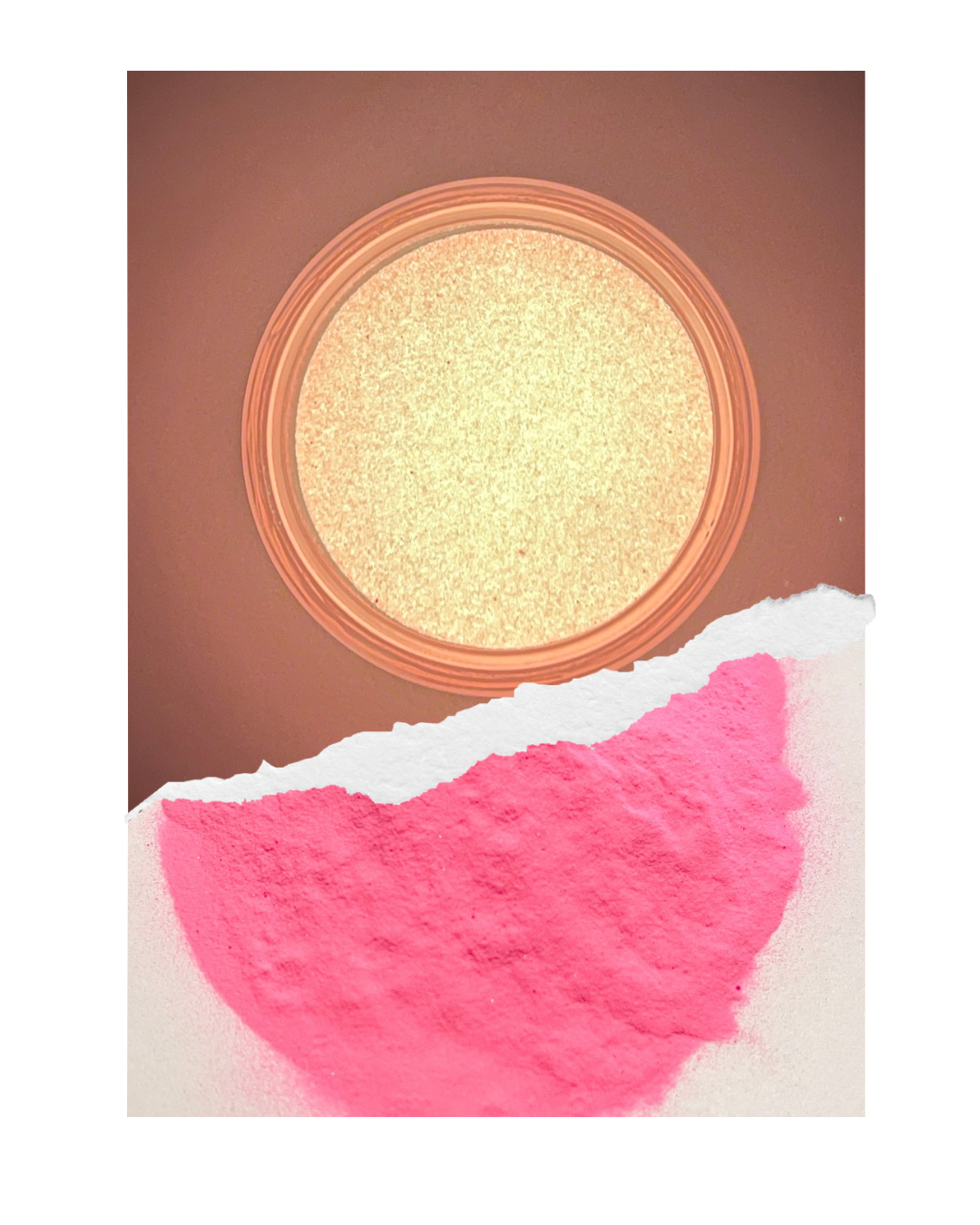 Pink Into Orange Glow Mica