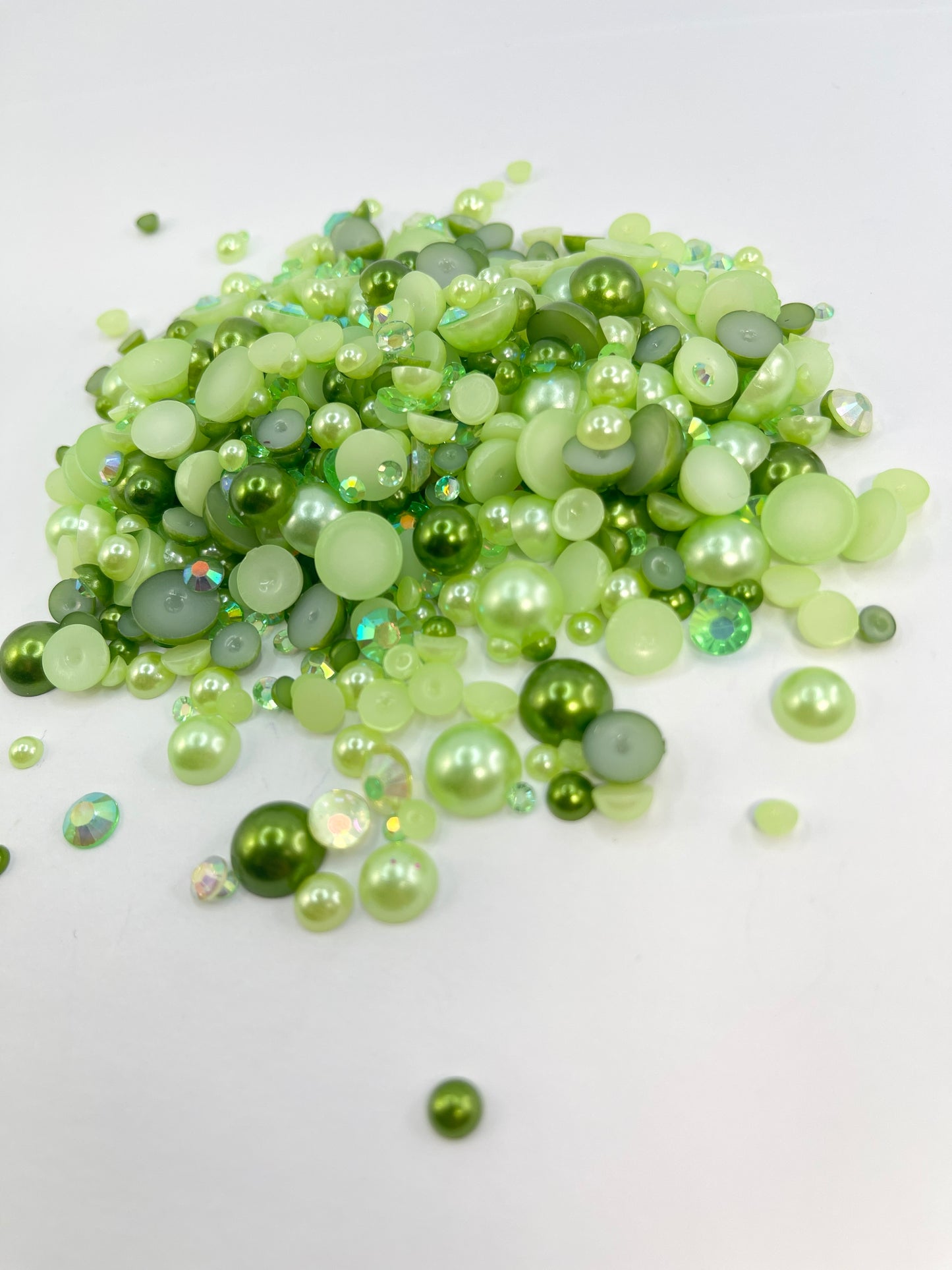 Ducky Flat Back Pearl/ Rhinestone Mix 50g