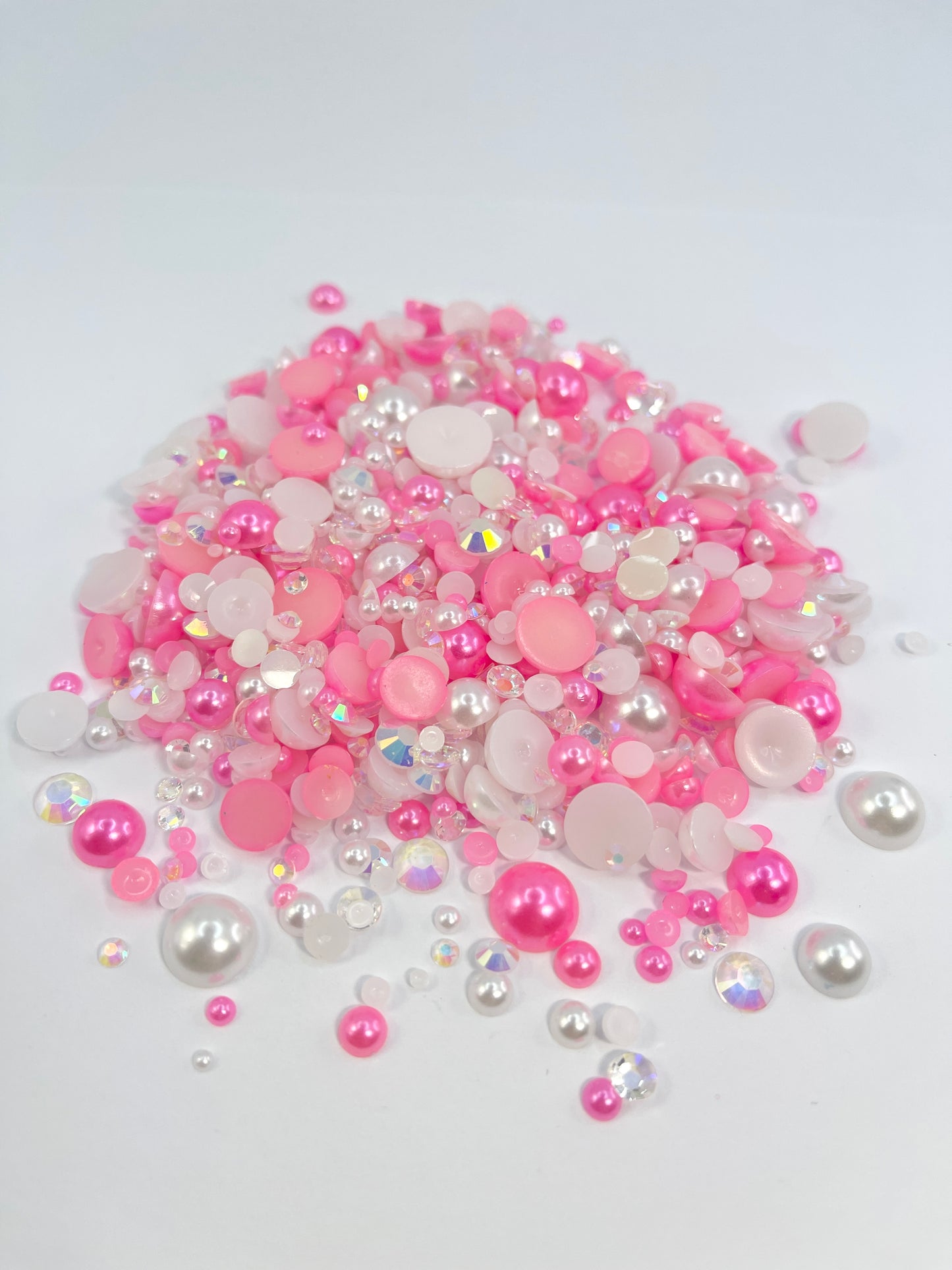 Penelope Flat Back Pearl/ Rhinestone Mix 50g