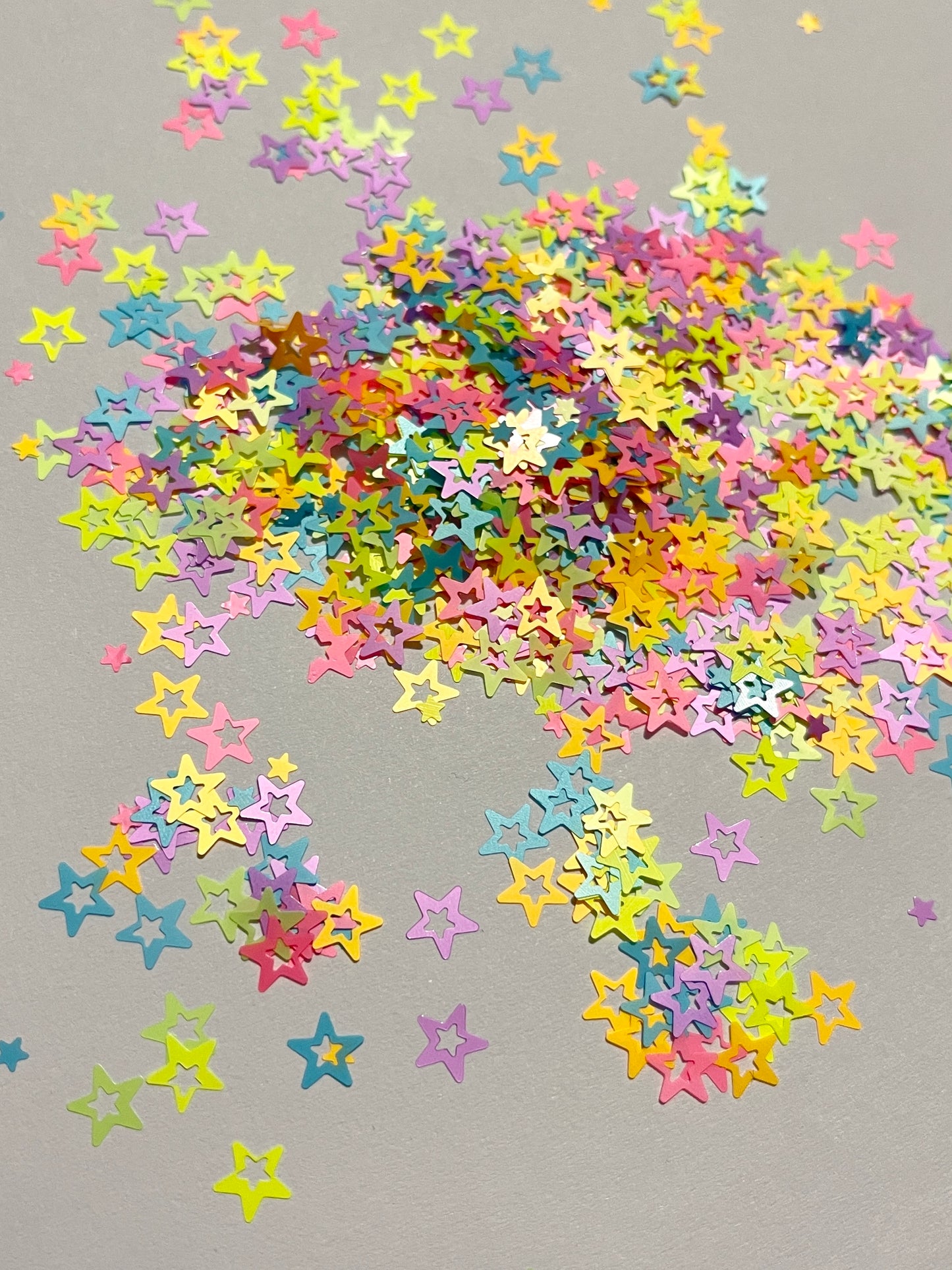 Fluro Stars Glitter