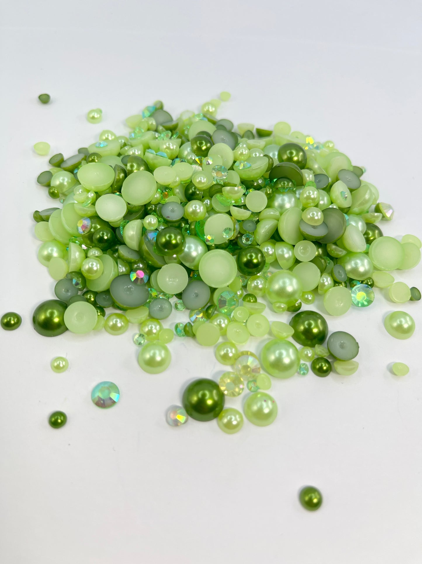 Ducky Flat Back Pearl/ Rhinestone Mix 50g