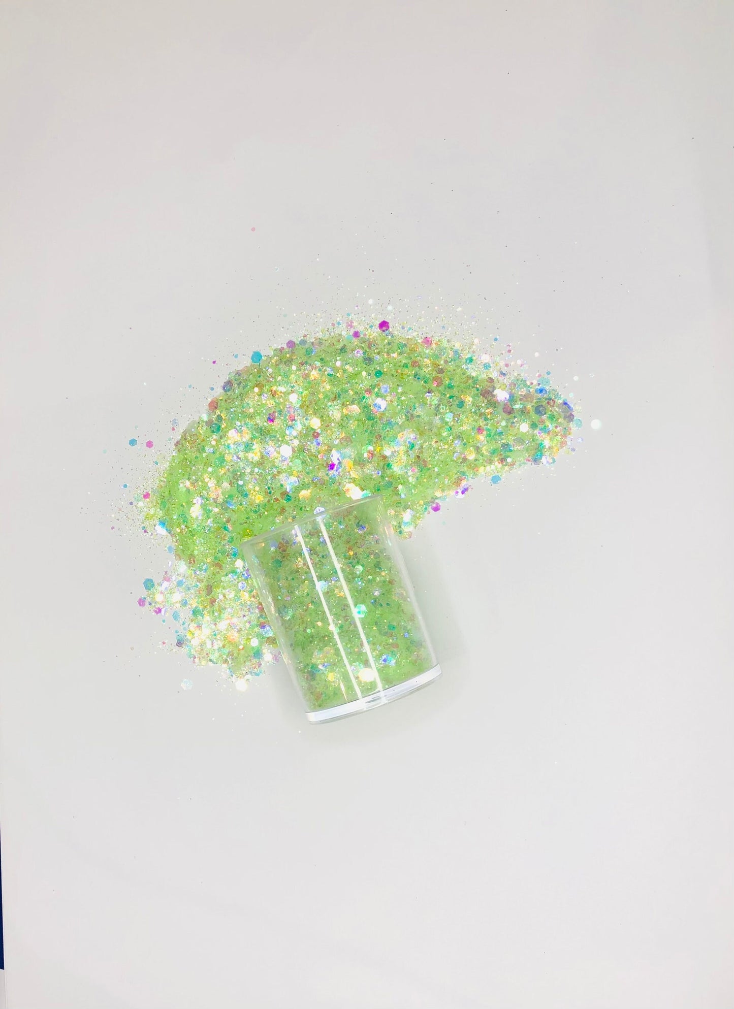 Lime Pastel Iridescent Chunky Mix