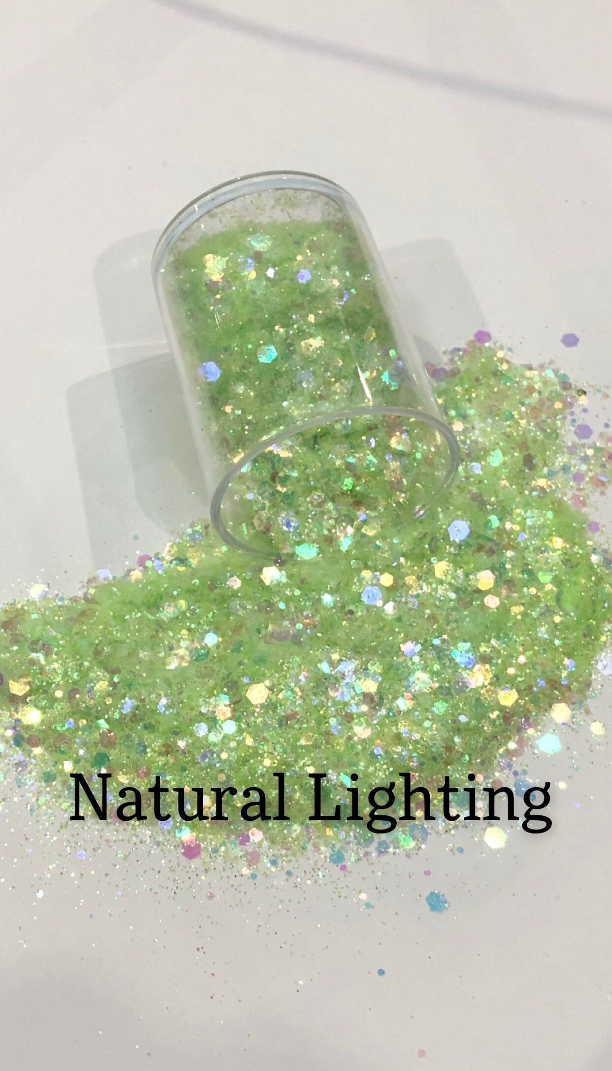 Lime Pastel Iridescent Chunky Mix
