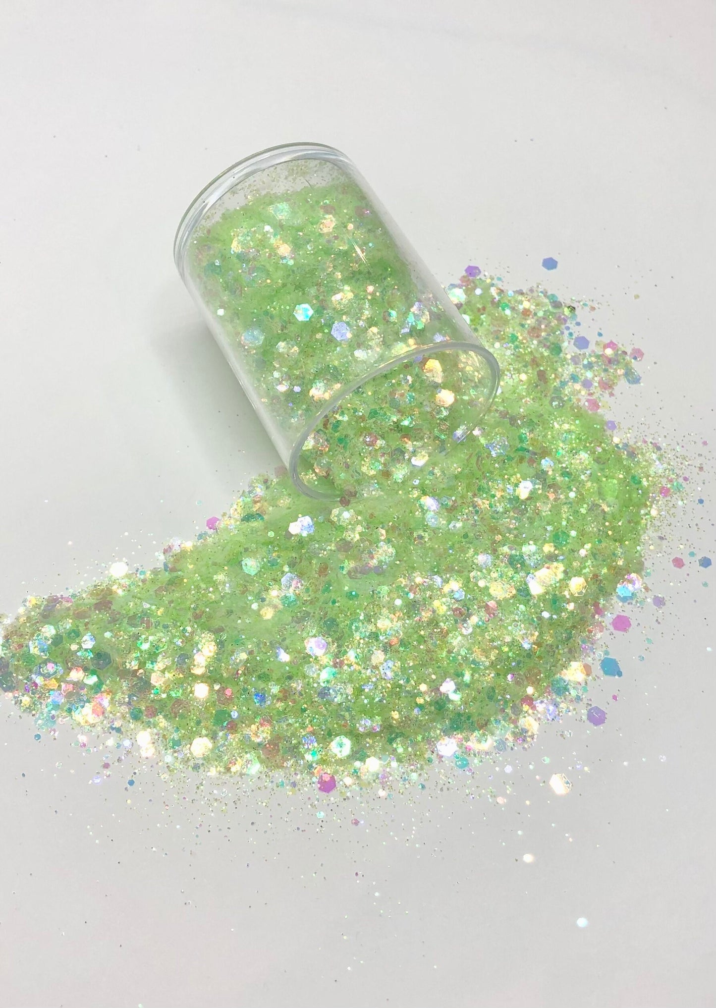 Lime Pastel Iridescent Chunky Mix