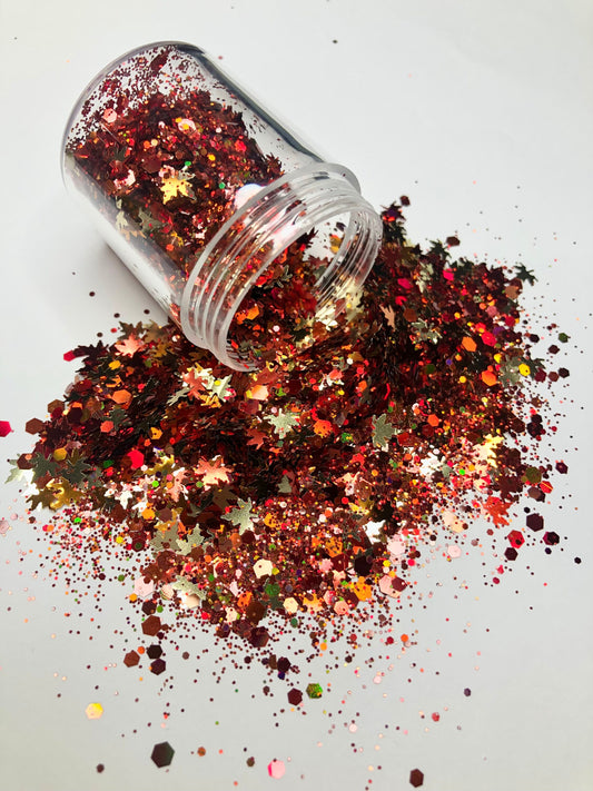 Autumn Shape Glitter Mix