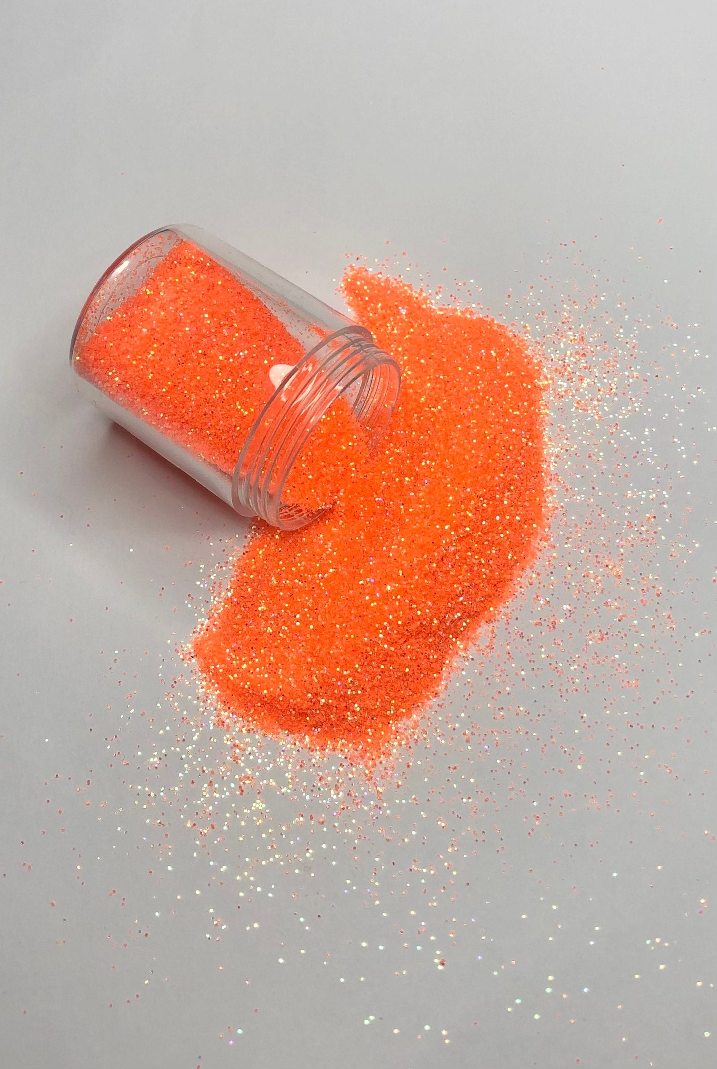 Fluro Apricot Iridescent Fine Glitter