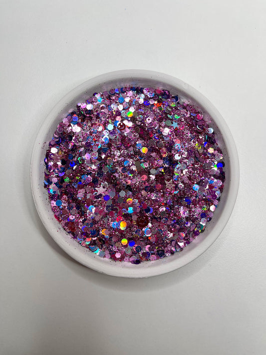 Starry Smiles Shaped Glitter Mix