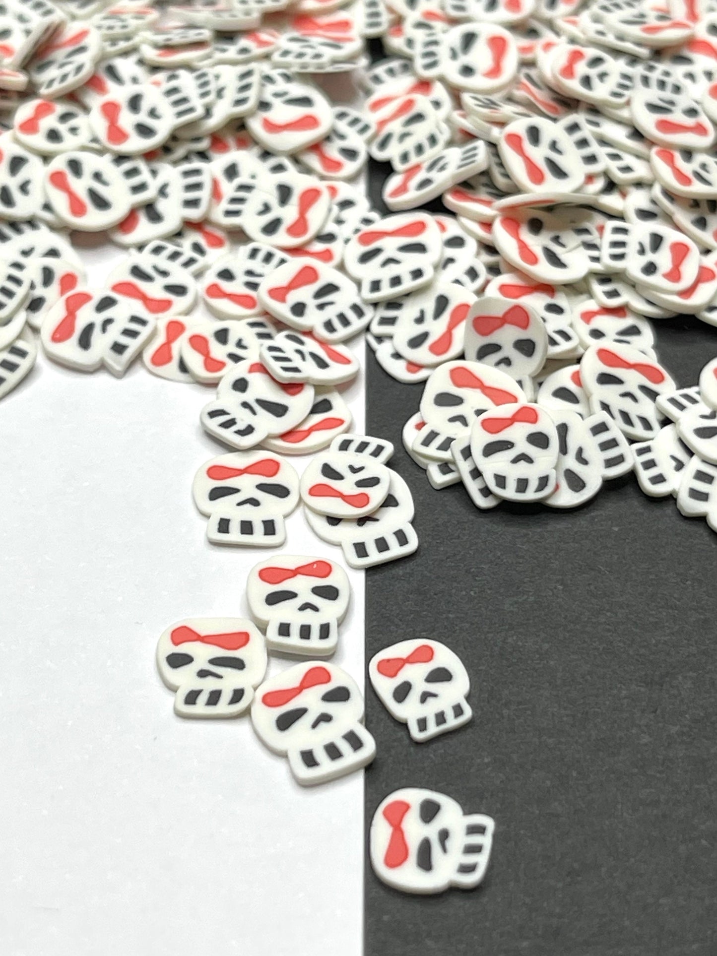 Polymer Clay Cute Skull Sprinkles